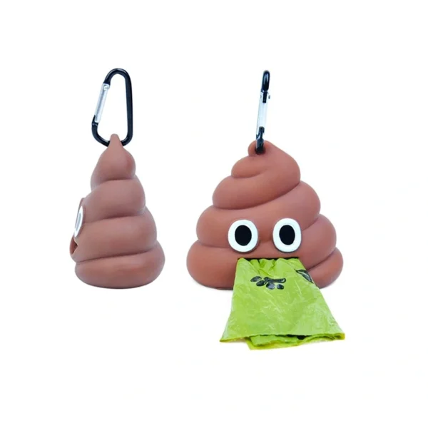 מתקן לשקיות איסוף אימוג'י קקי תופסן מתכת