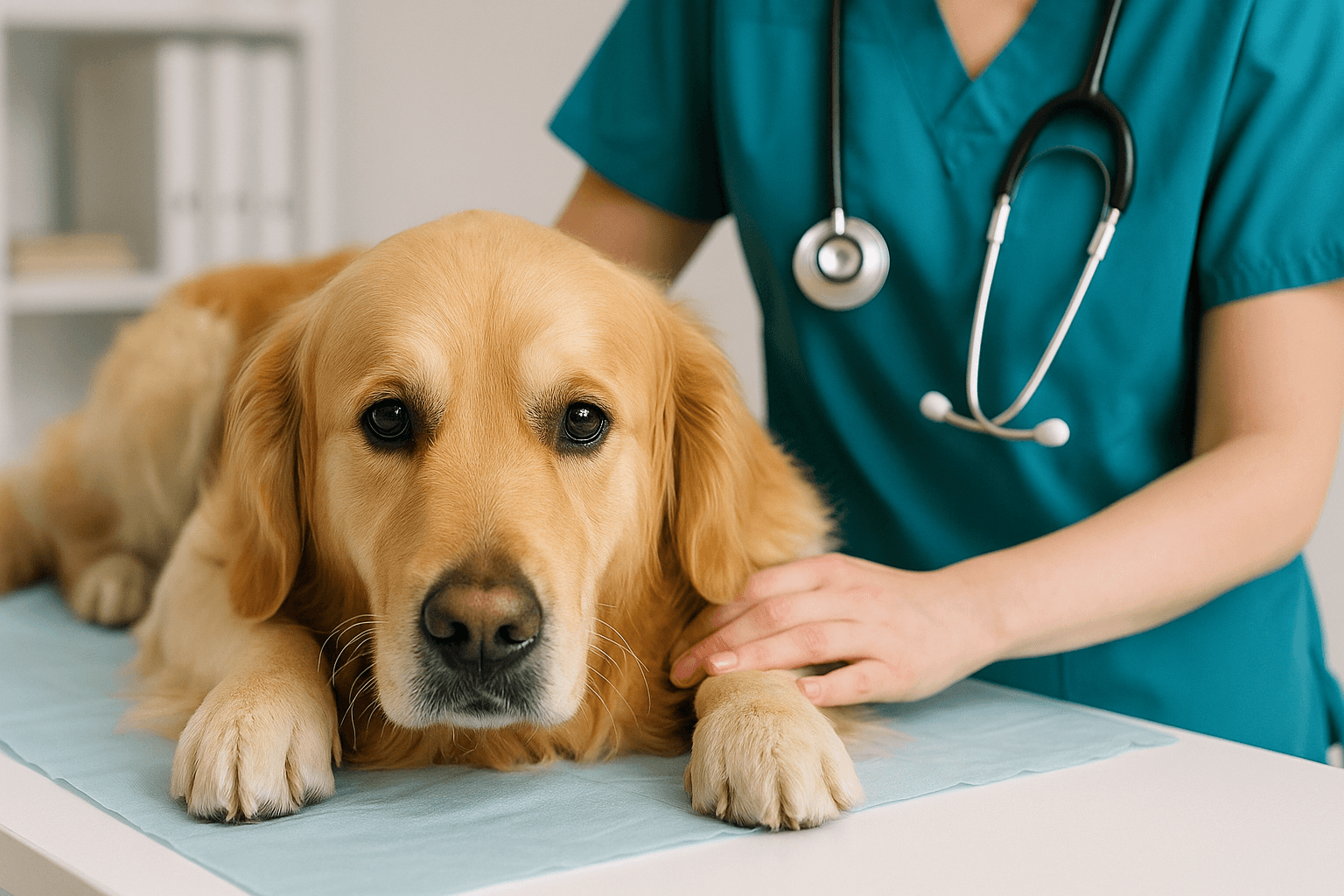 כלב מלווה בויטרינר