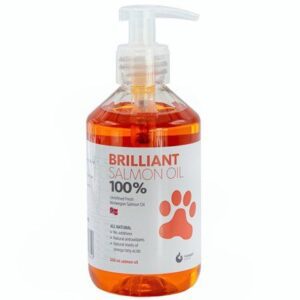 שמן סלמון נורבגי בריליאנט 100% 1000 מ''ל Brilliant לכלבים וחתולים