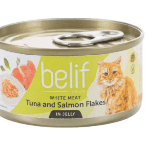 belif מעדן לחתול טונה וסלמון בג'לי, 80 גרם