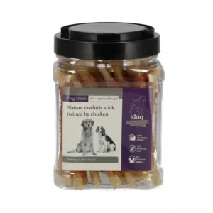 מקל עור טבעי בציפוי ברווז לכלבים איידוג