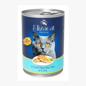 אליזקט שימור לחתול עוף פטה 375 גרם