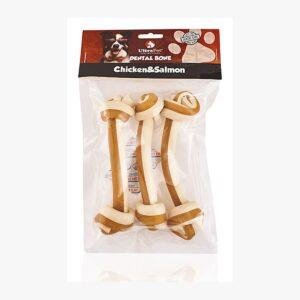 עצם לעיסה דנטלית "5 בטעם סלמון ועוף 3 יח'