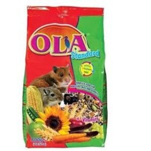 אולה מזון מלא לאוגרים עכברים וגרבילים 800 גרם Ola