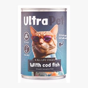 אולטרה פט פטה דג בקלה לחתול 400 גרם