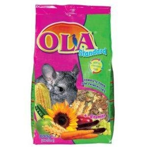 אולה מזון מלא לצ'ינצ'ילות 800 גרם