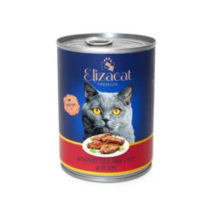 אליזקט שימורים לחתול פטה בקר 375 גרם