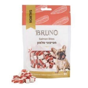 חטיף ברונו לכלב סלומון עם עור 80 גרם