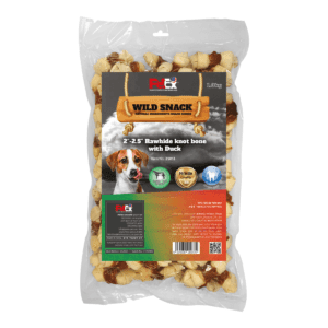 חטיפי עצם קשר לכלב עם ברווז 1 ק"ג פטקס