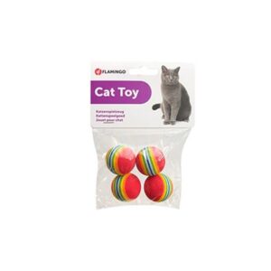 מארז 4 כדורי משחק לחתולים