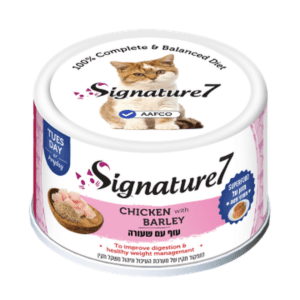 שימור סיגנצ'ור7 פטה עוף ושעורה לחתול 80 גרם