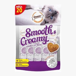 גנולרס קרם ליקוק לחתולים בטעם סלמון אריזת חסכון 20