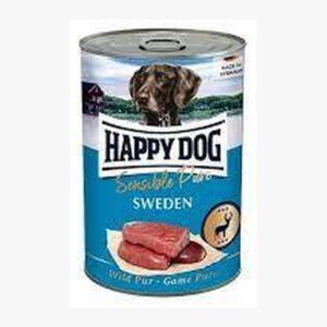 הפי דוג שימור שוודיה/צבי 100% בשר 400 גרם