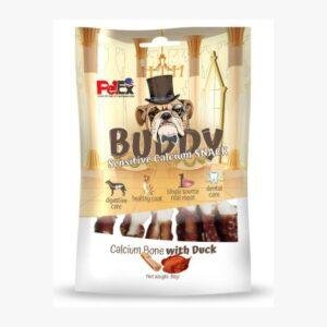 חטיף באדי סנאק עצם קלציום בציפוי בשר ברווז 80 גרם