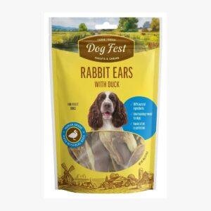 חטיף דוג פסט לכלב אזני ארנב במילוי ברווז 90 גרם