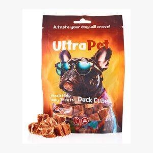 חטיף לכלב אולטרה פט קוביות ברווז 80 גרם