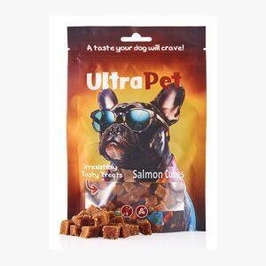 חטיף לכלב אולטרה פט קוביות מיני סלמון 80 גרם