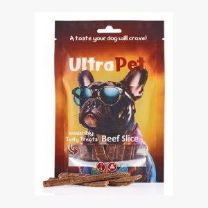 חטיף לכלב אולטרה פט רצועות בקר 80 גרם