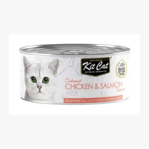 קיטקט מעדן עוף וסלמון בג'לי שימור 80 גרם