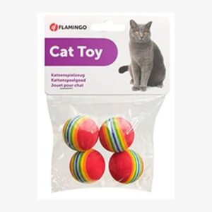 מארז 4 כדורי משחק לחתולים