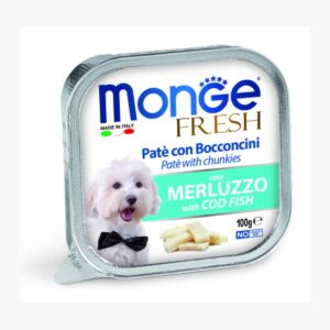 מונג כלב שימור פרש עם דג קוד 100 גרם