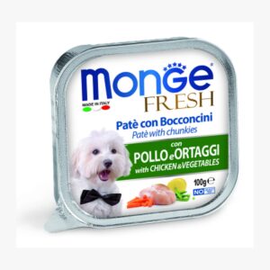 מונג כלב שימור פרש עם נתחי עוף וירקות 100 גרם