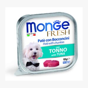 מונג כלב שימור פרש עם נתחי טונה 100 גרם