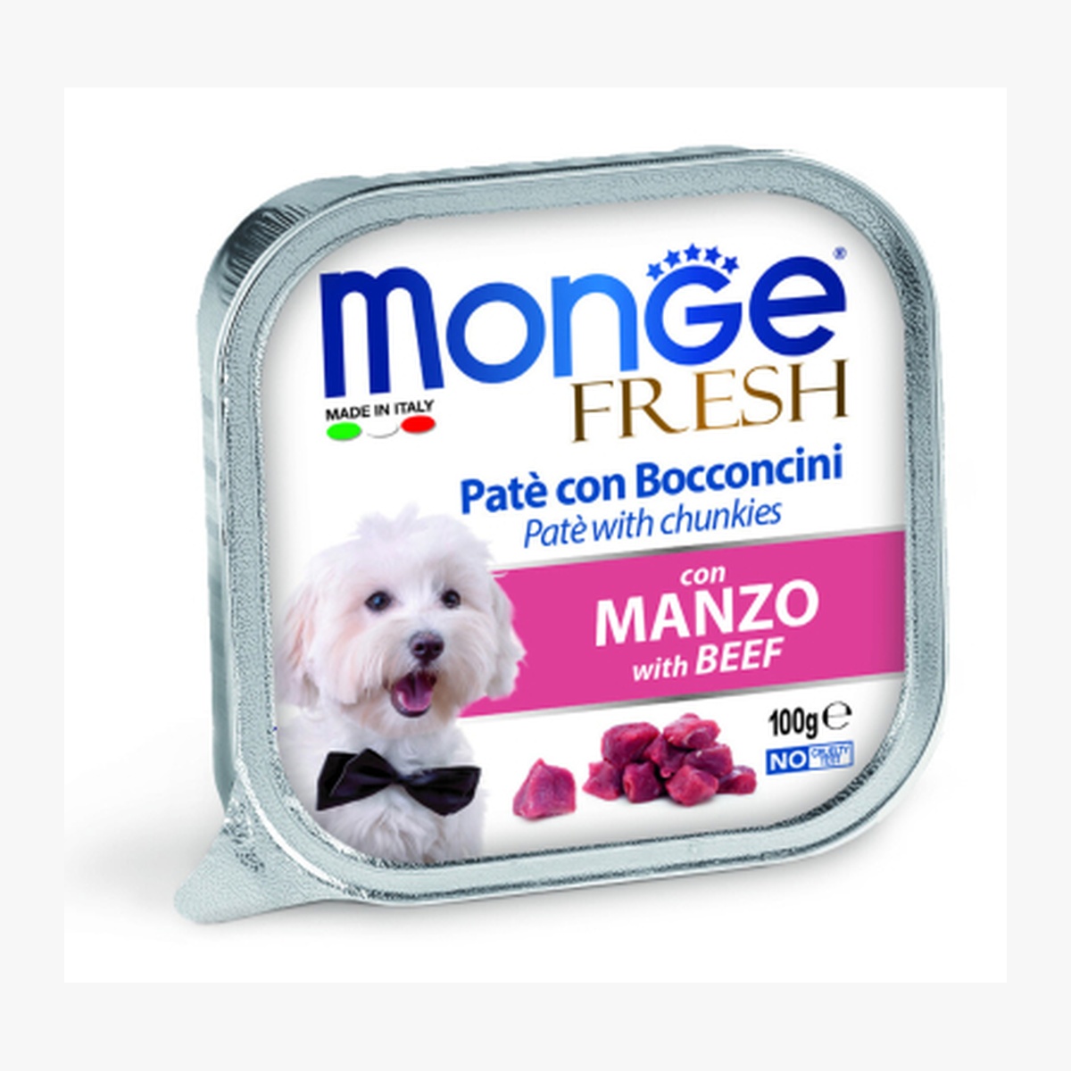 קנייה של אונליין – ב-מארלי מזון וציוד לחיות מחמד מונג פרש פטה ונתחי בקר 100 גרם