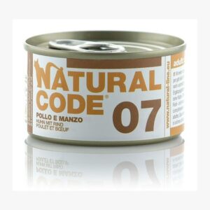 נטורל קוד 07 עוף ובקר 85 גרם