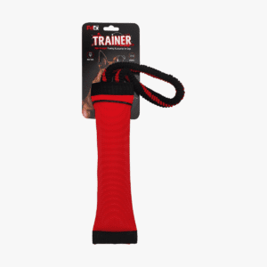 פאפי רול מקצועי לאילוף בצבעים של אדום ושחור בתוספת