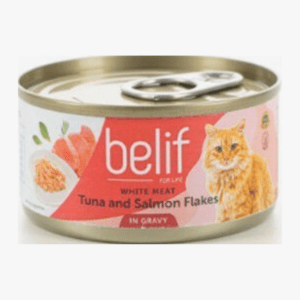 שימור בליף טונה וסלמון ברוטב לחתול בוגר 80 גרם