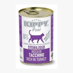 שימור קיפי סטרילייזד פטה הודו לחתול בוגר 400 גרם K