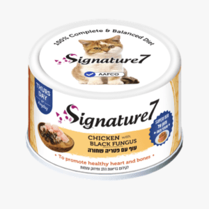 שימור סיגנצ'ור 7 פטה עוף ופטריה שחורה לחתול 80 גרם