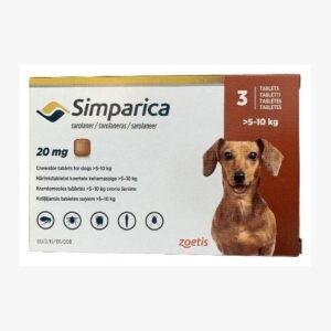 סימפריקה 5-10 ק"ג לכלבים במשקל 20 מ"ג