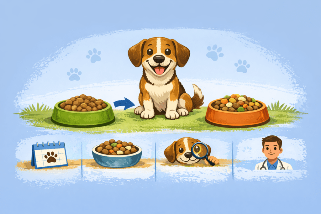 החלפת מזון לכלב